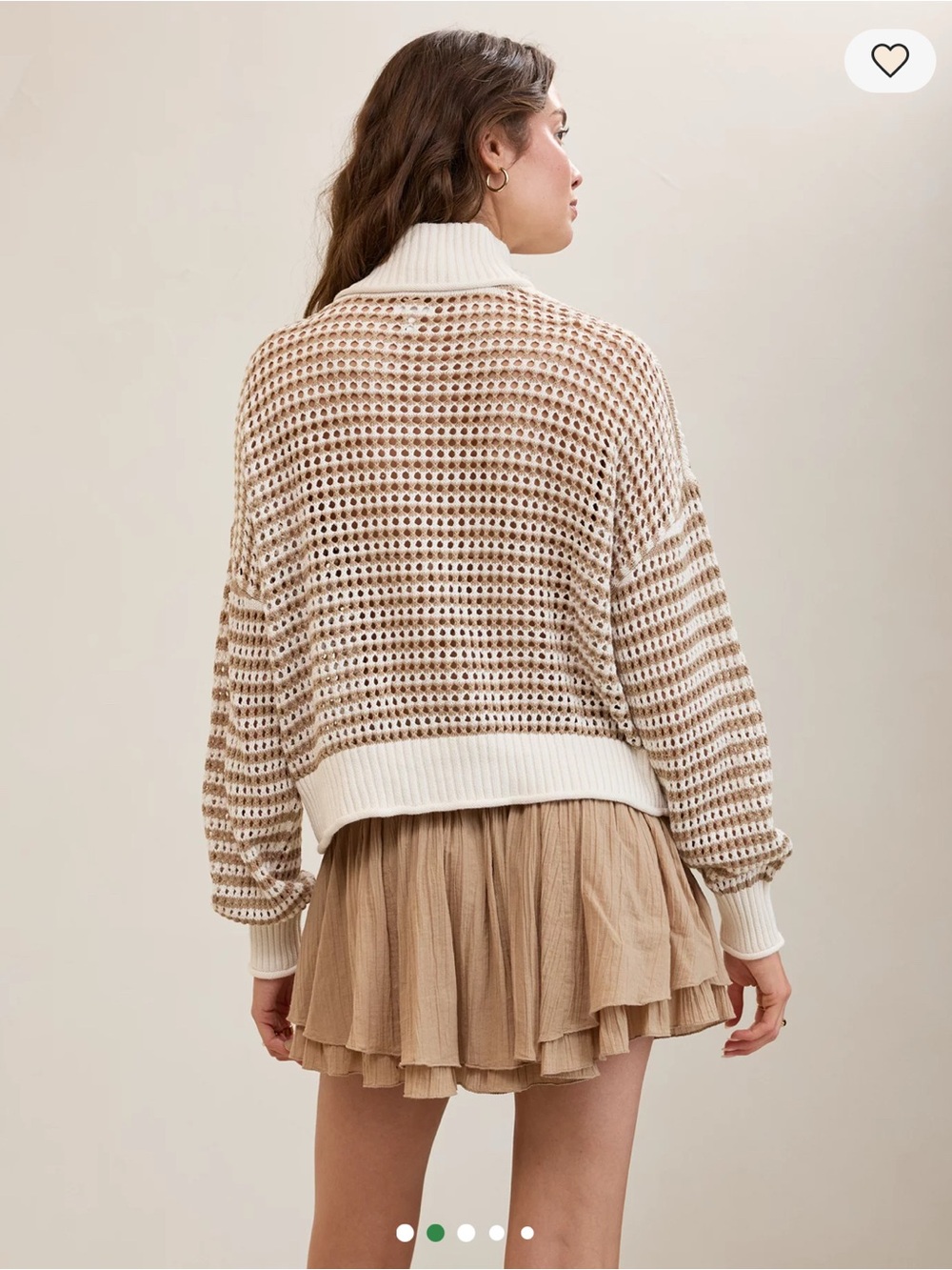 Aerie Crochet Quarter Zip Sweater - Picture 10 of 13
